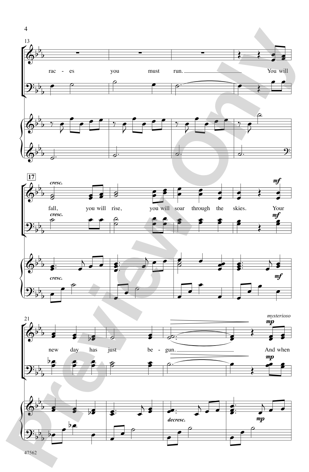 I Will Sing You the Stars: SATB Choral Octavo