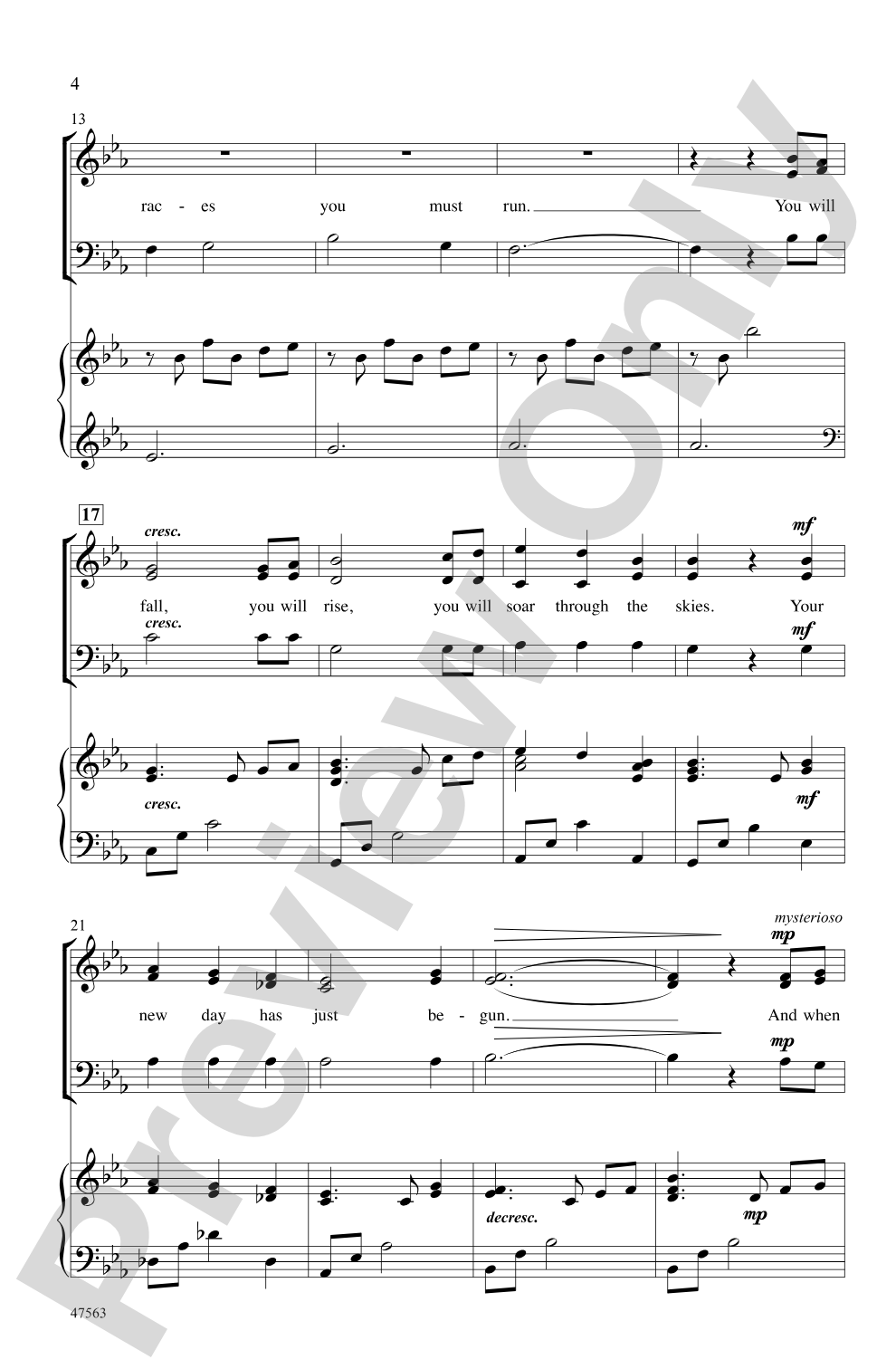 I Will Sing You the Stars: SAB Choral Octavo