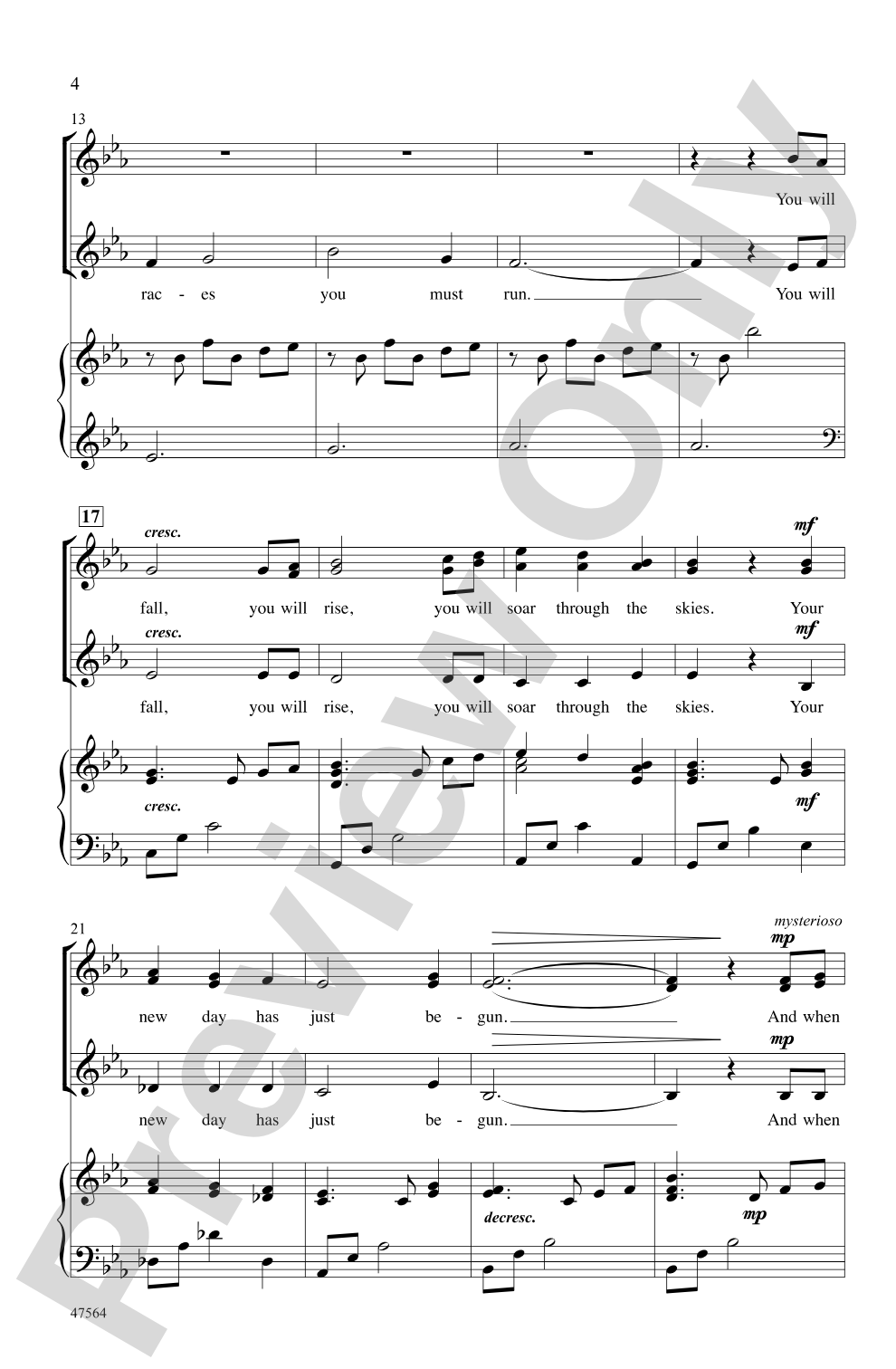 I Will Sing You the Stars: SSA Choral Octavo