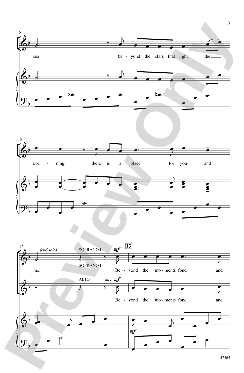 Beyond: SSA Choral Octavo