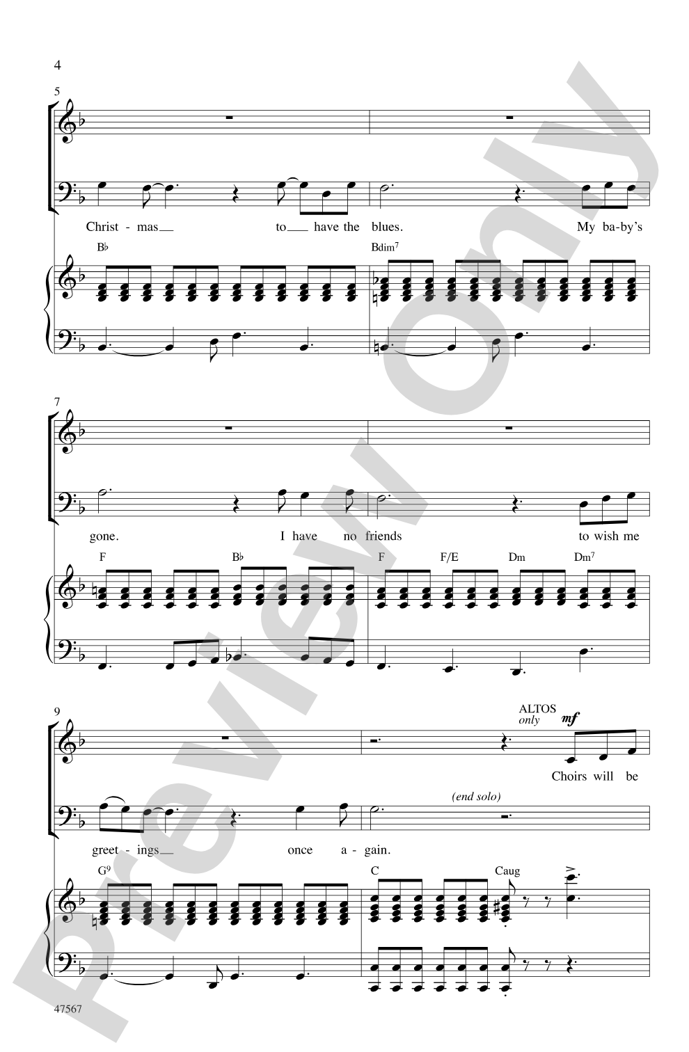 Please Come Home for Christmas: SATB Choral Octavo
