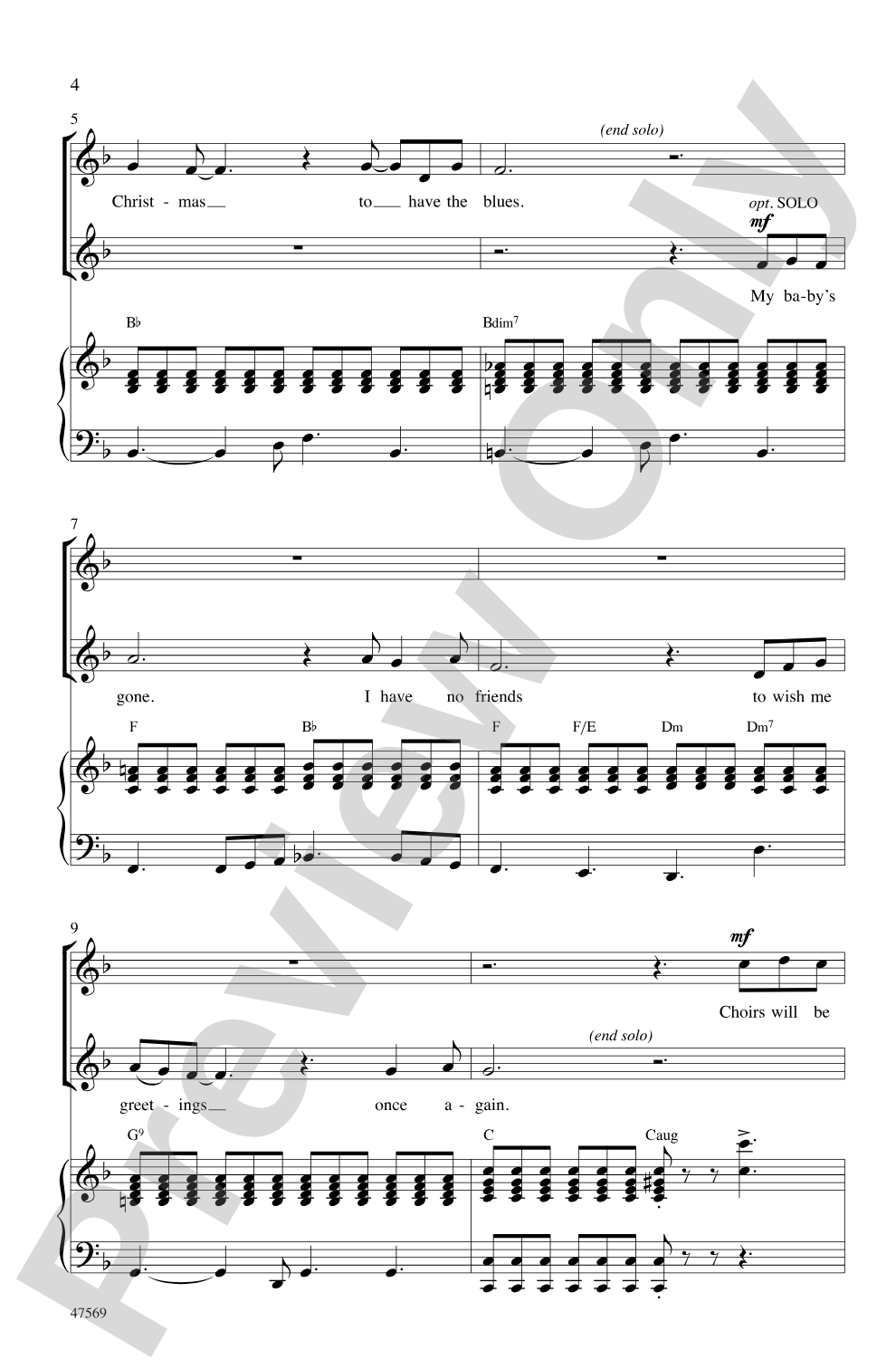 Please Come Home for Christmas: SSA Choral Octavo