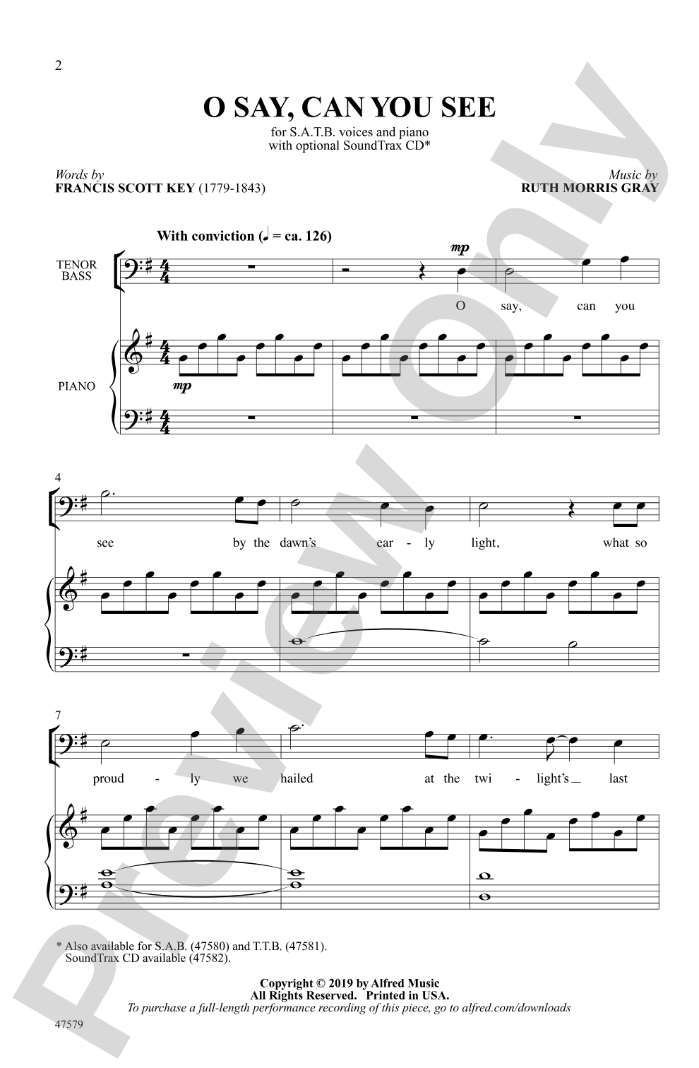 O Say, Can You See: SATB Choral Octavo