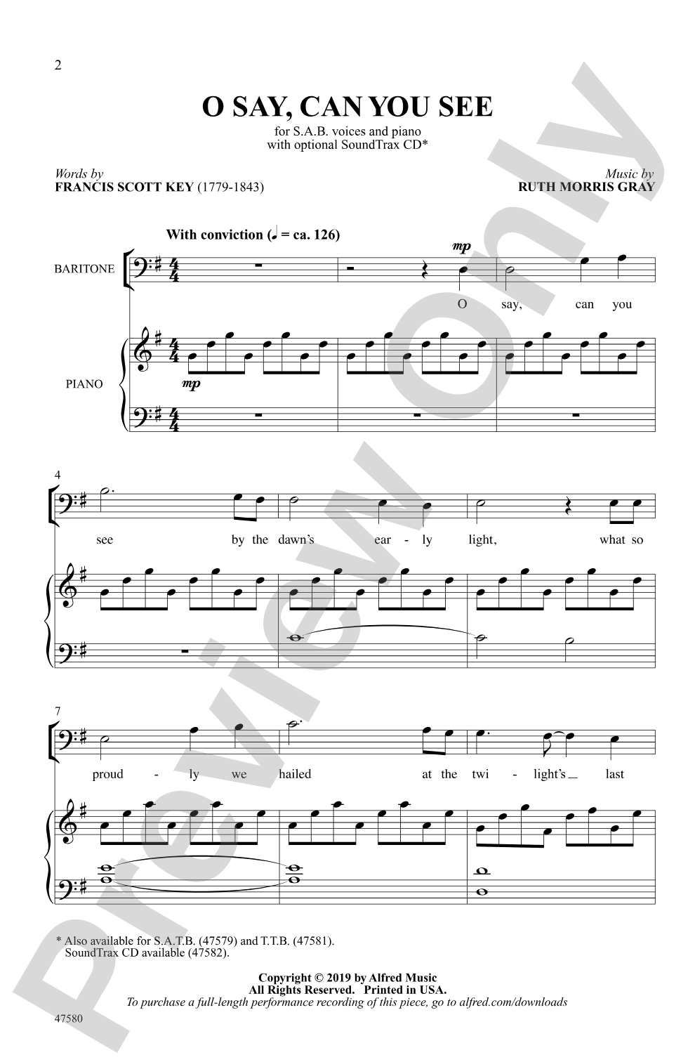 O Say, Can You See: SAB Choral Octavo