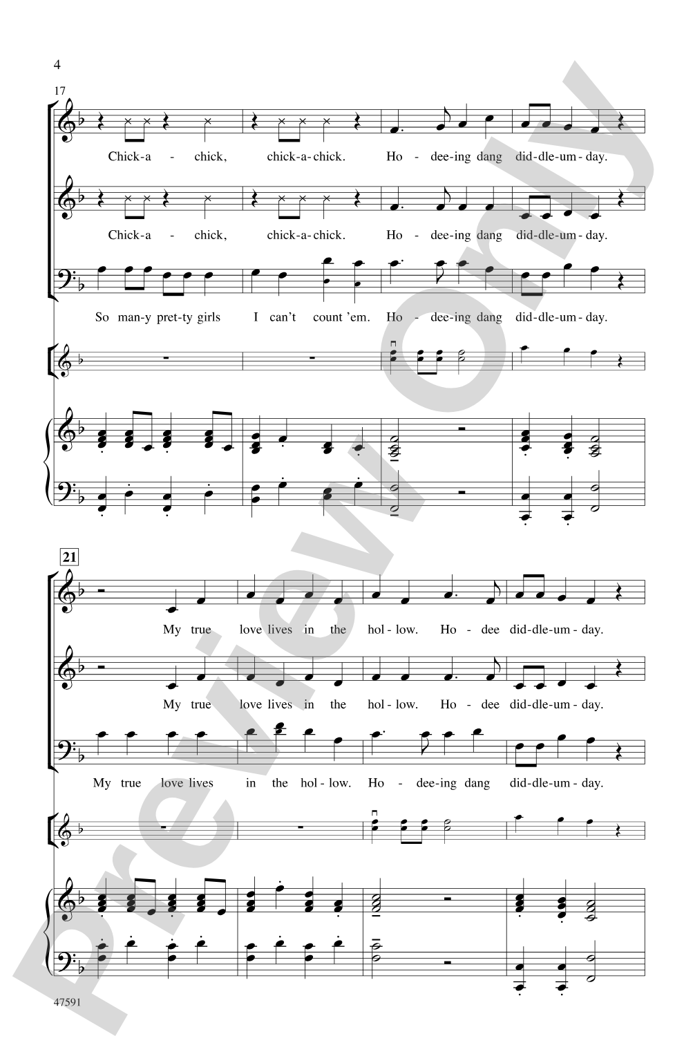 Fiddle Folk Tunes: 3-Part Mixed Choral Octavo