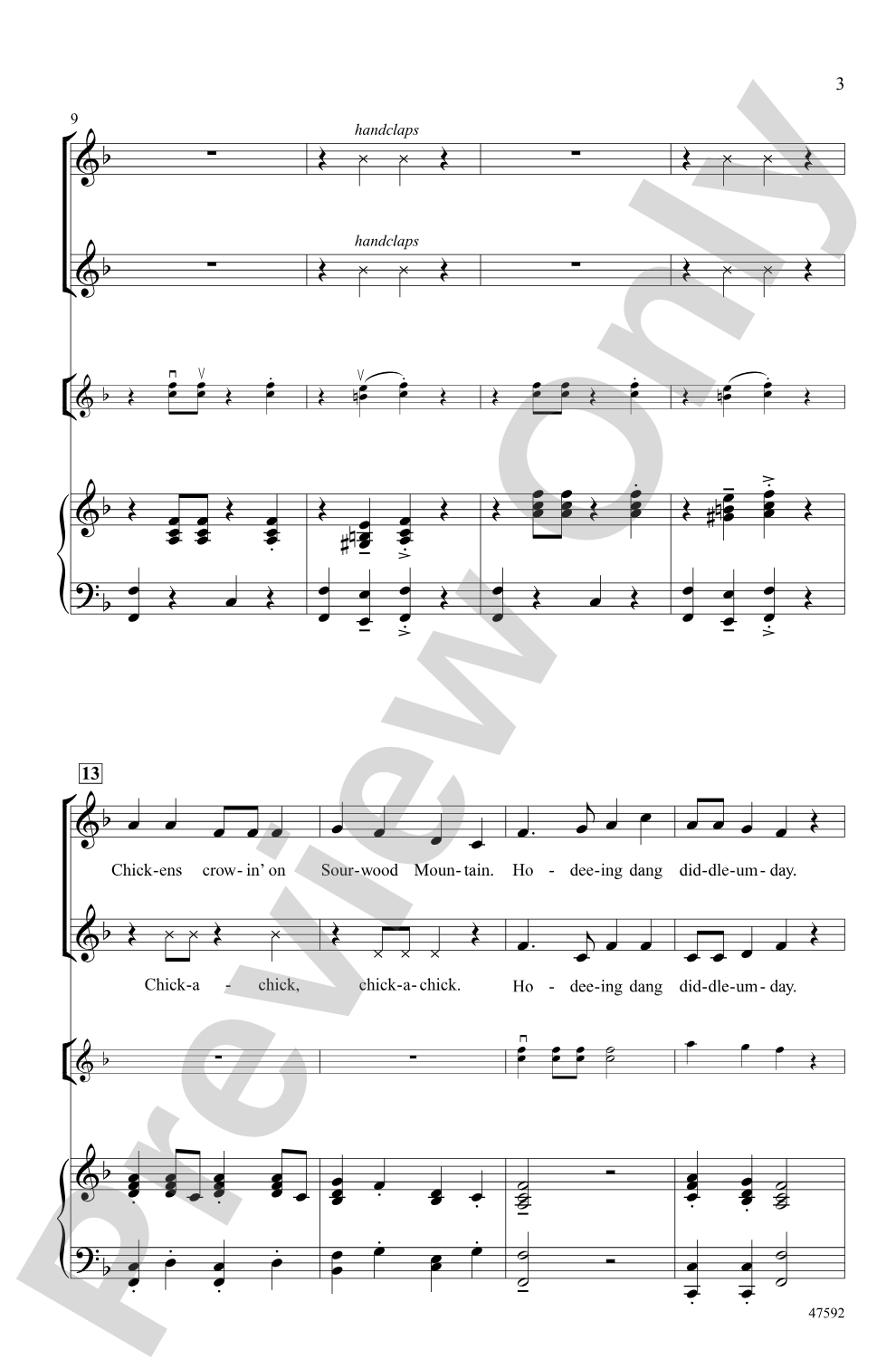 Fiddle Folk Tunes: 2-Part Choral Octavo