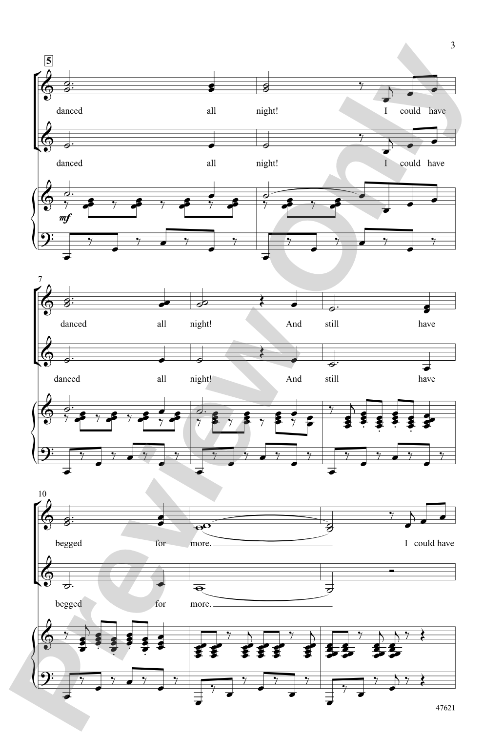 My Fair Ladies: SSA Choral Octavo