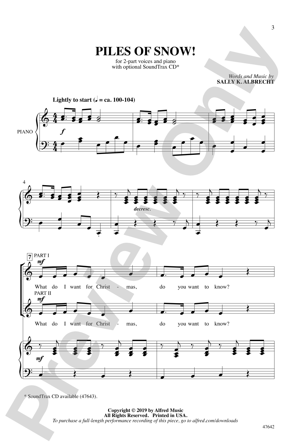 Piles of Snow!: 2-Part Choral Octavo