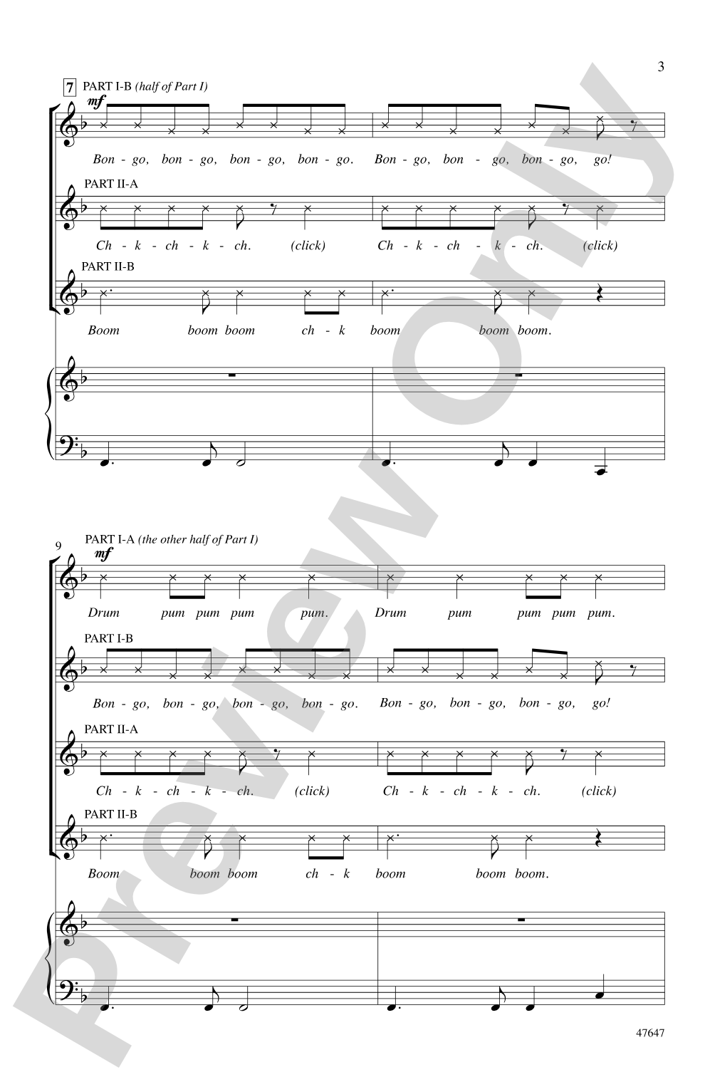 Bang the Drum All Day: 2-Part Choral Octavo
