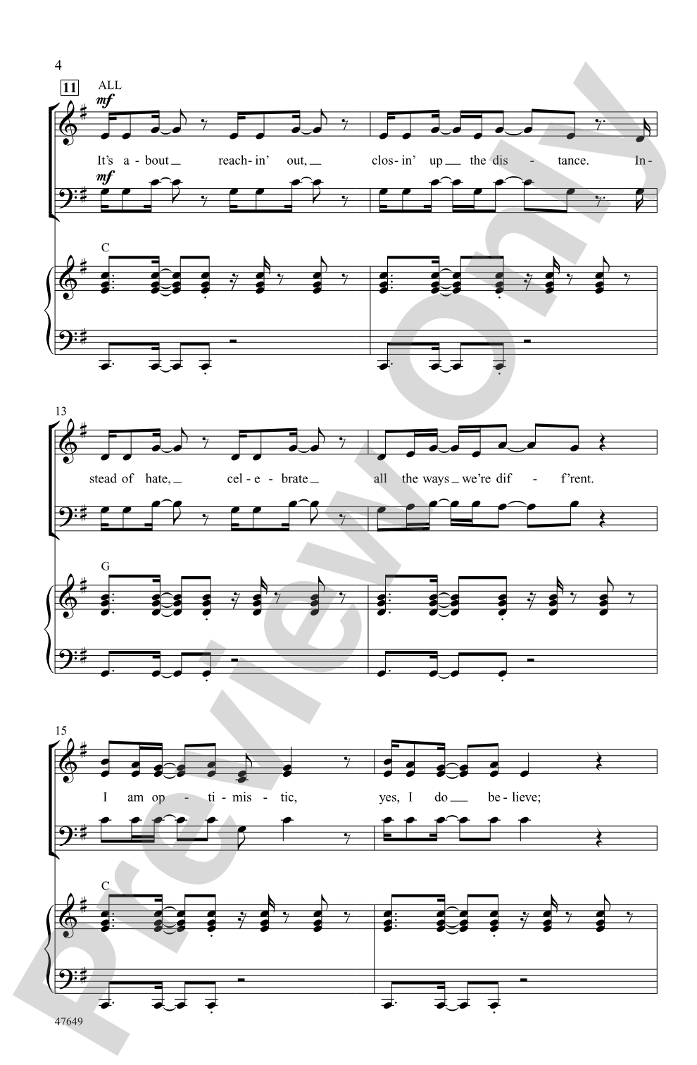Moment of Truth: SATB Choral Octavo