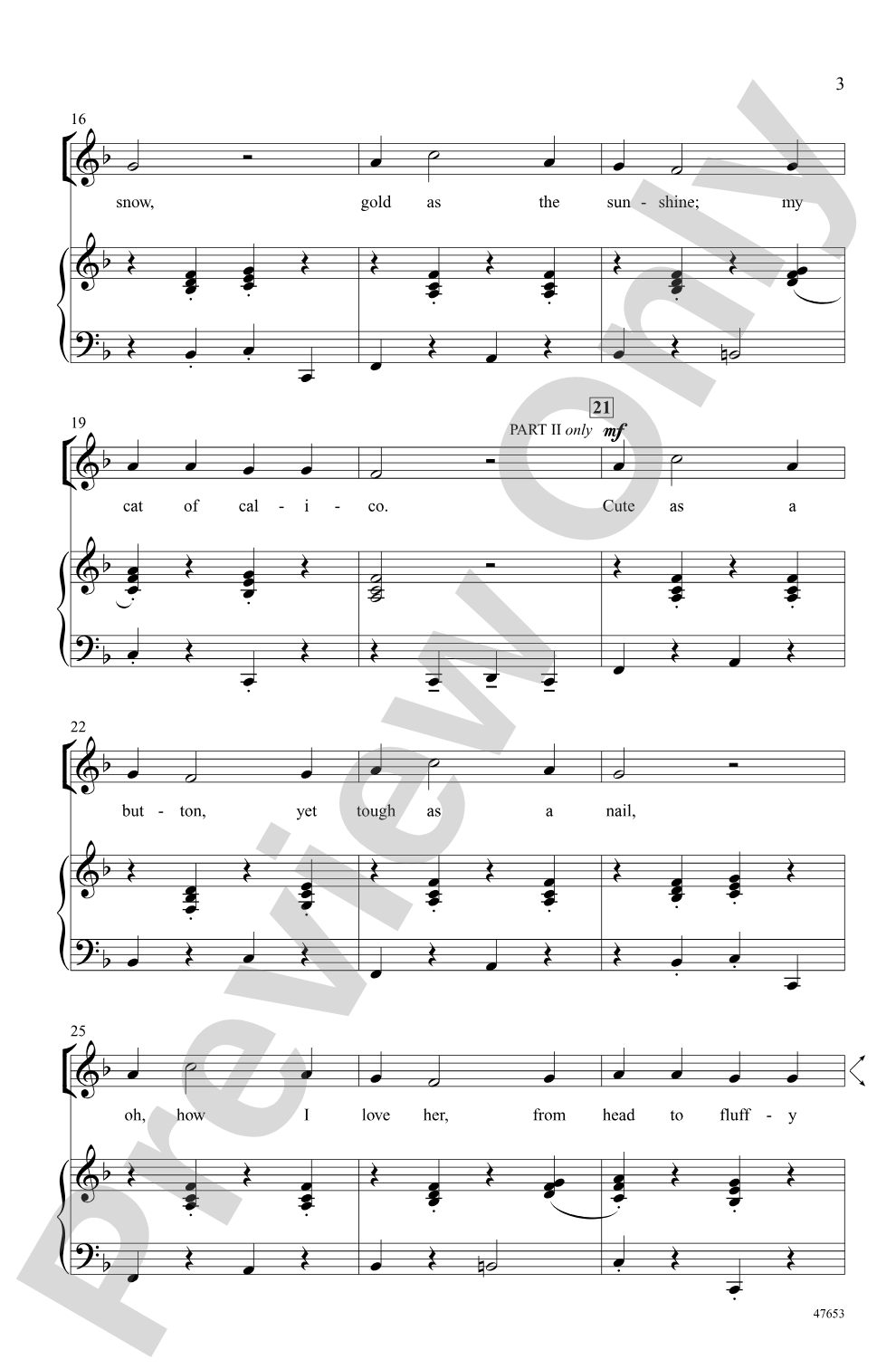 Calico Cat: 2-Part Choral Octavo