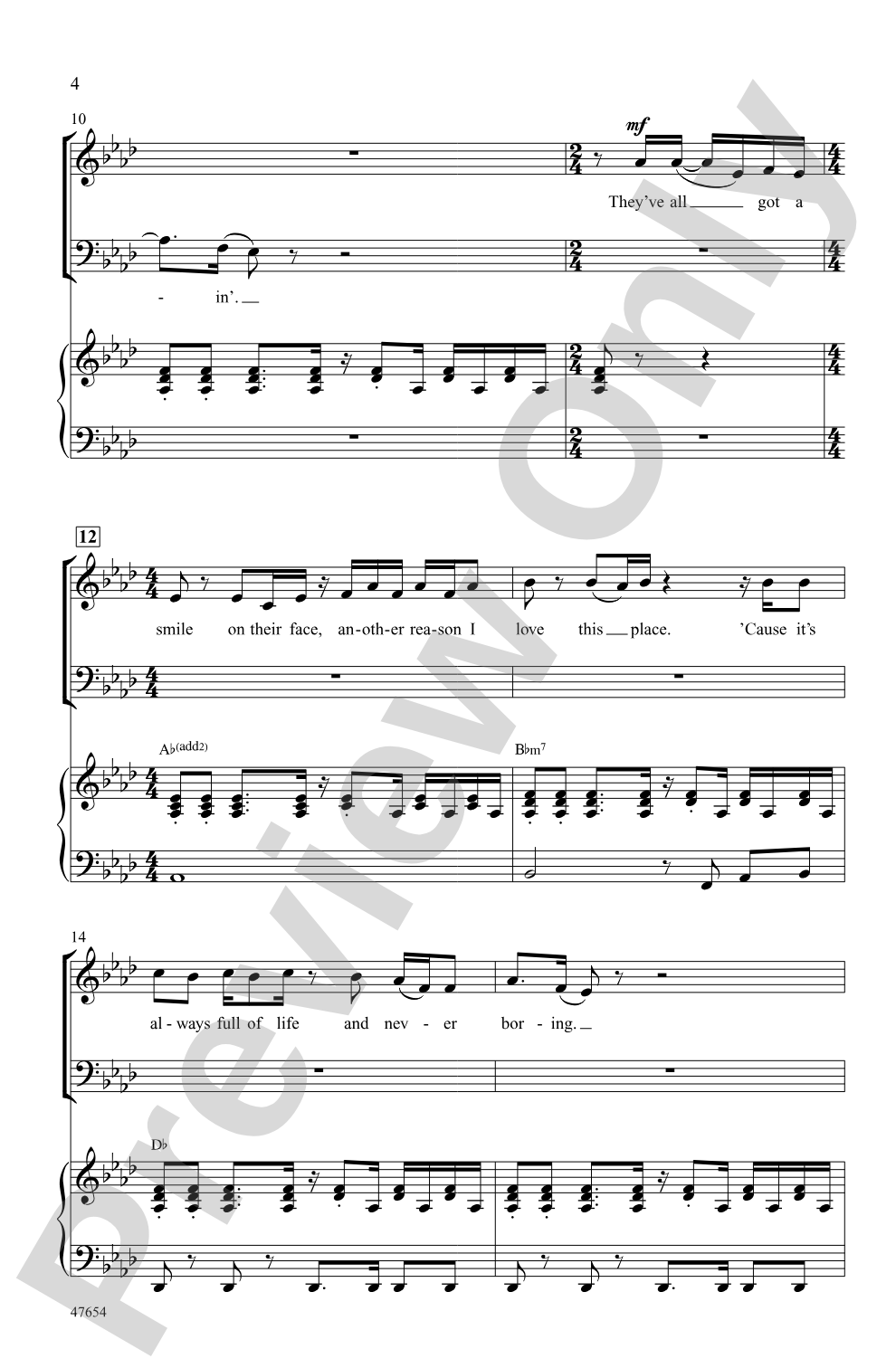 Perfection: SATB Choral Octavo