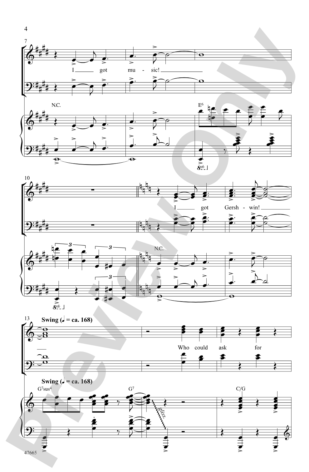 I Got Gershwin!: SATB Choral Octavo