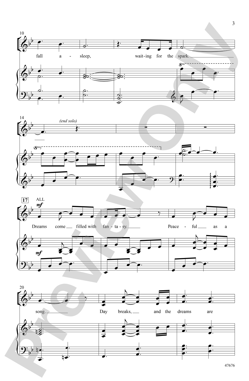Looking for the Light: SATB Choral Octavo