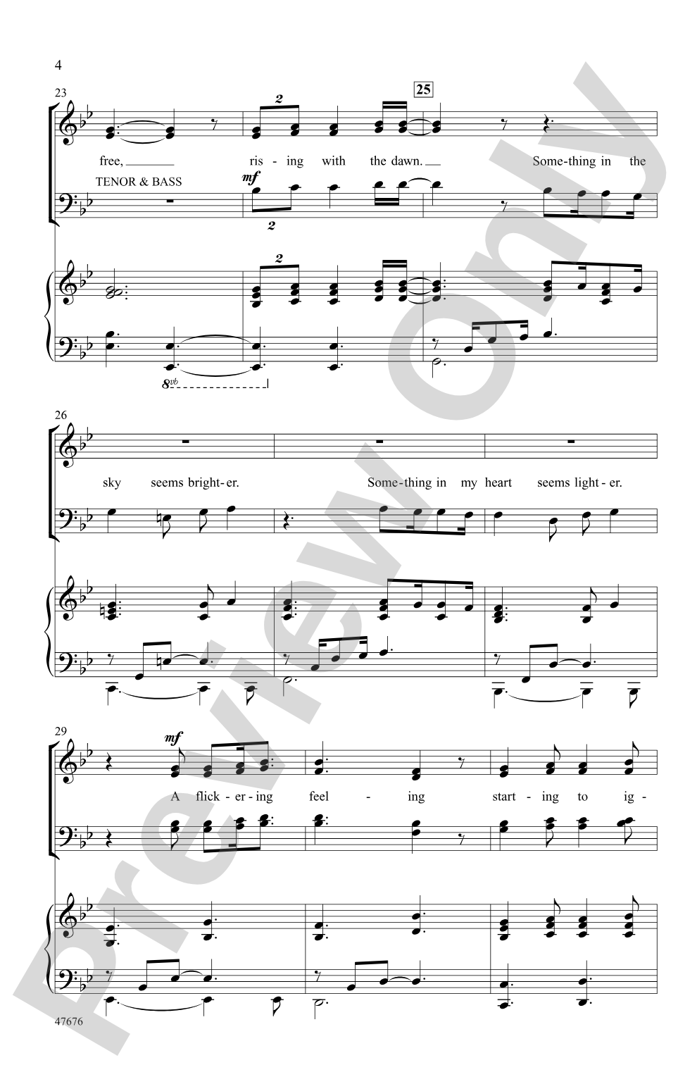 Looking for the Light: SATB Choral Octavo