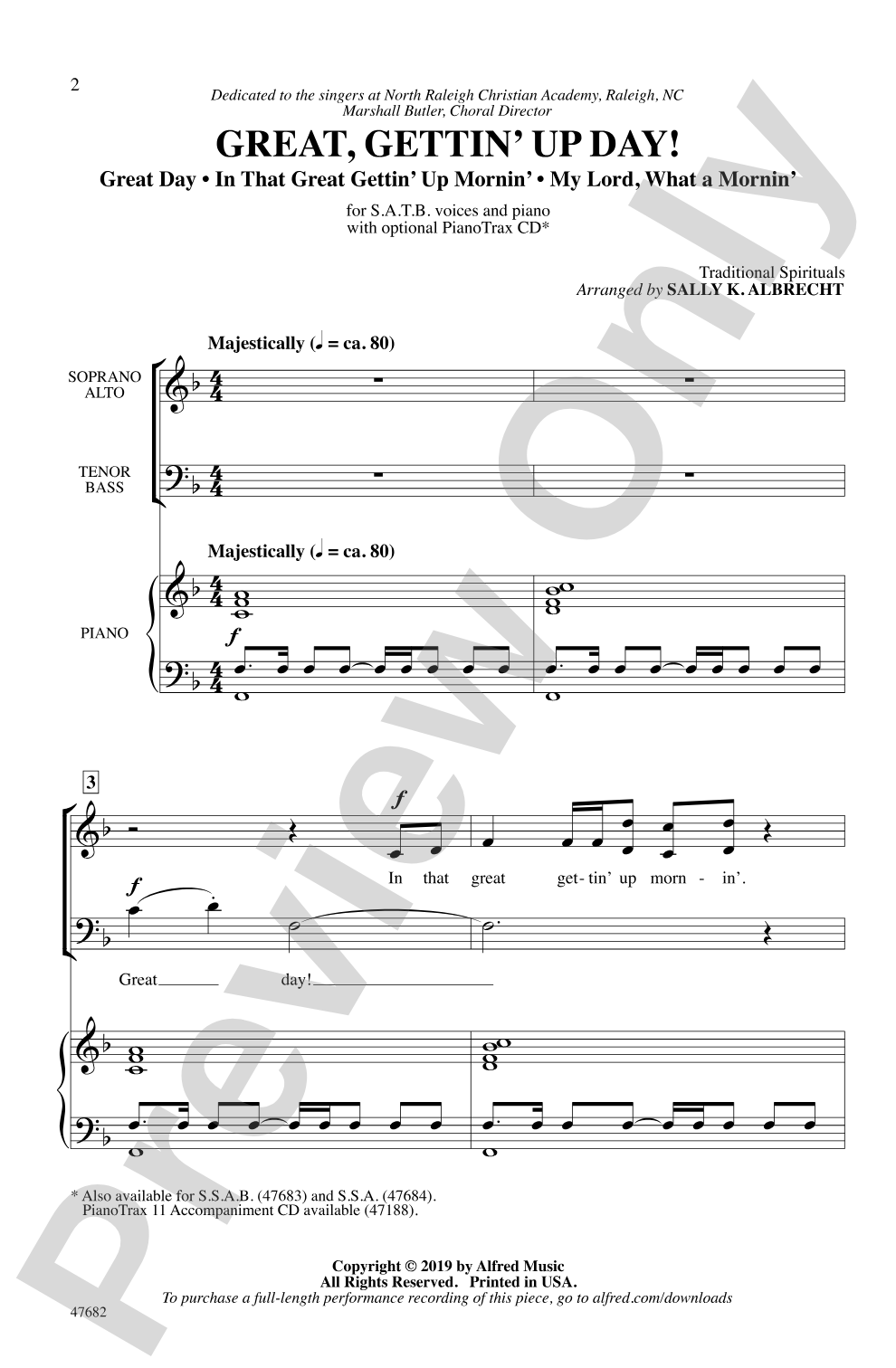 Great, Gettin' Up Day!: SATB Choral Octavo