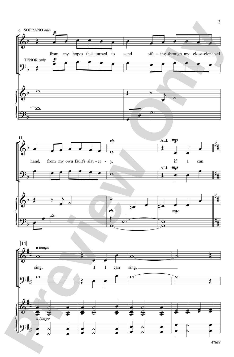 If I Can Sing: SATB Choral Octavo