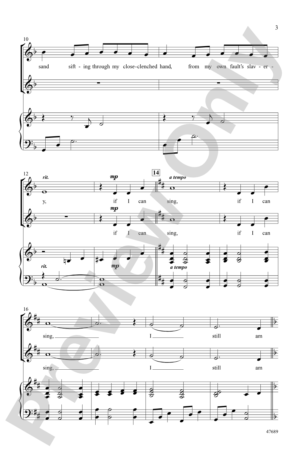 If I Can Sing: 2-Part / SSA Choral Octavo