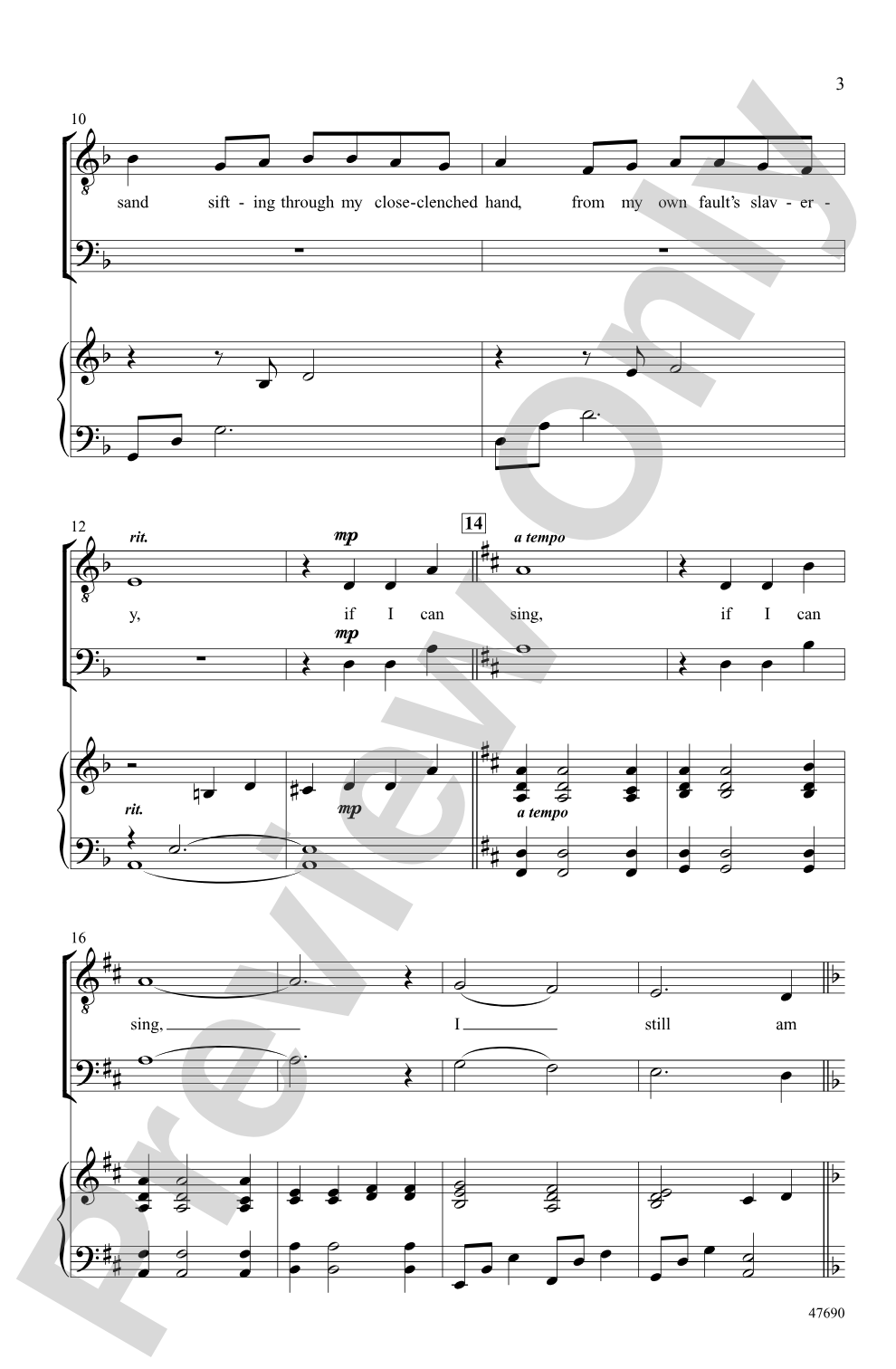 If I Can Sing: T(T)B Choral Octavo