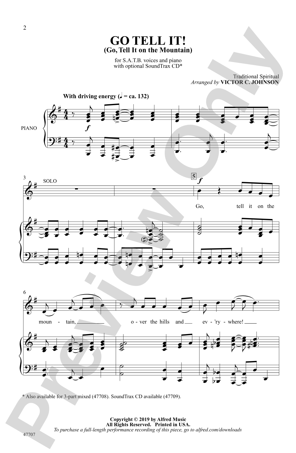 Go Tell It!: SATB Choral Octavo