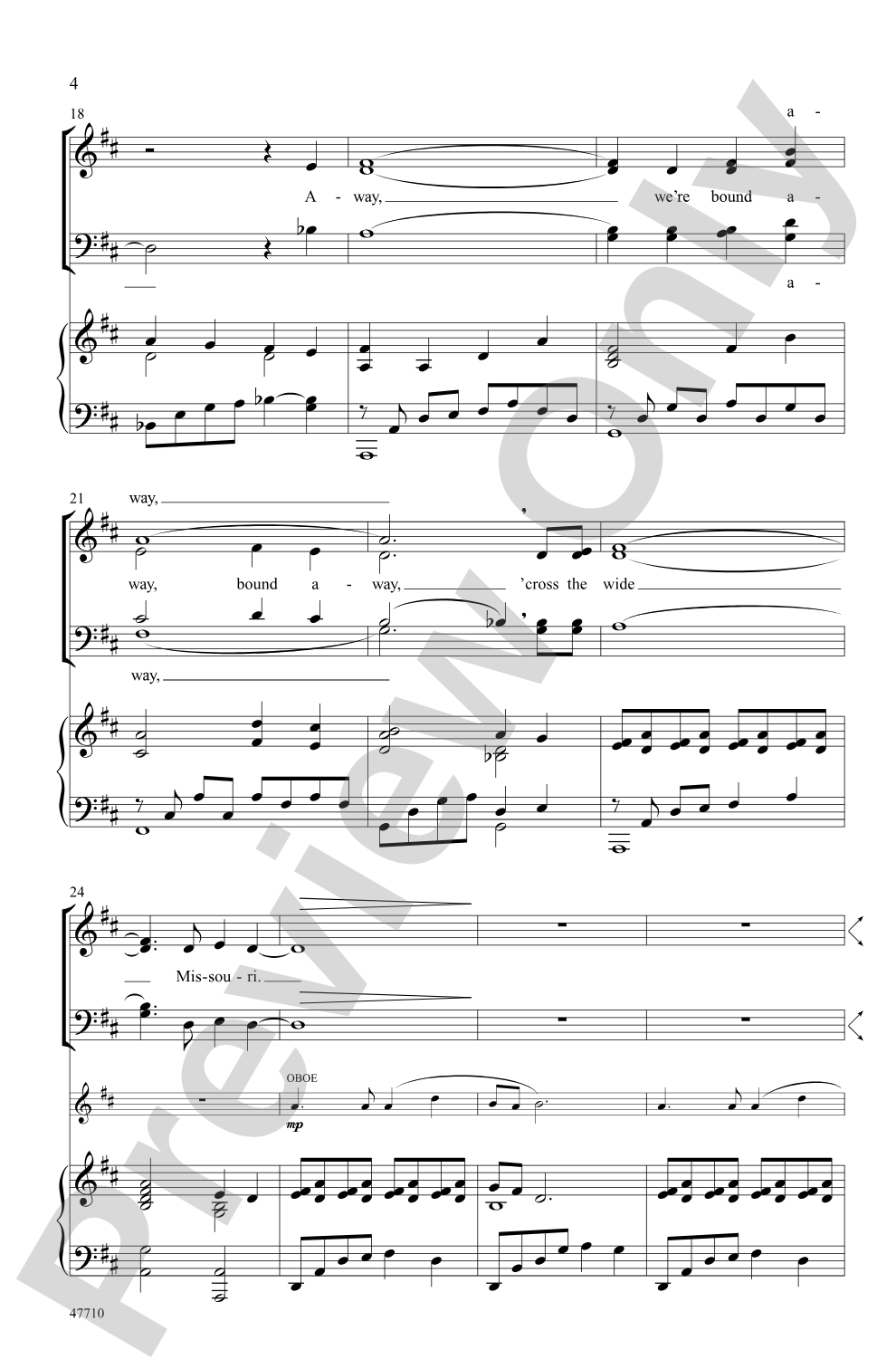 Shenandoah: SATB Choral Octavo