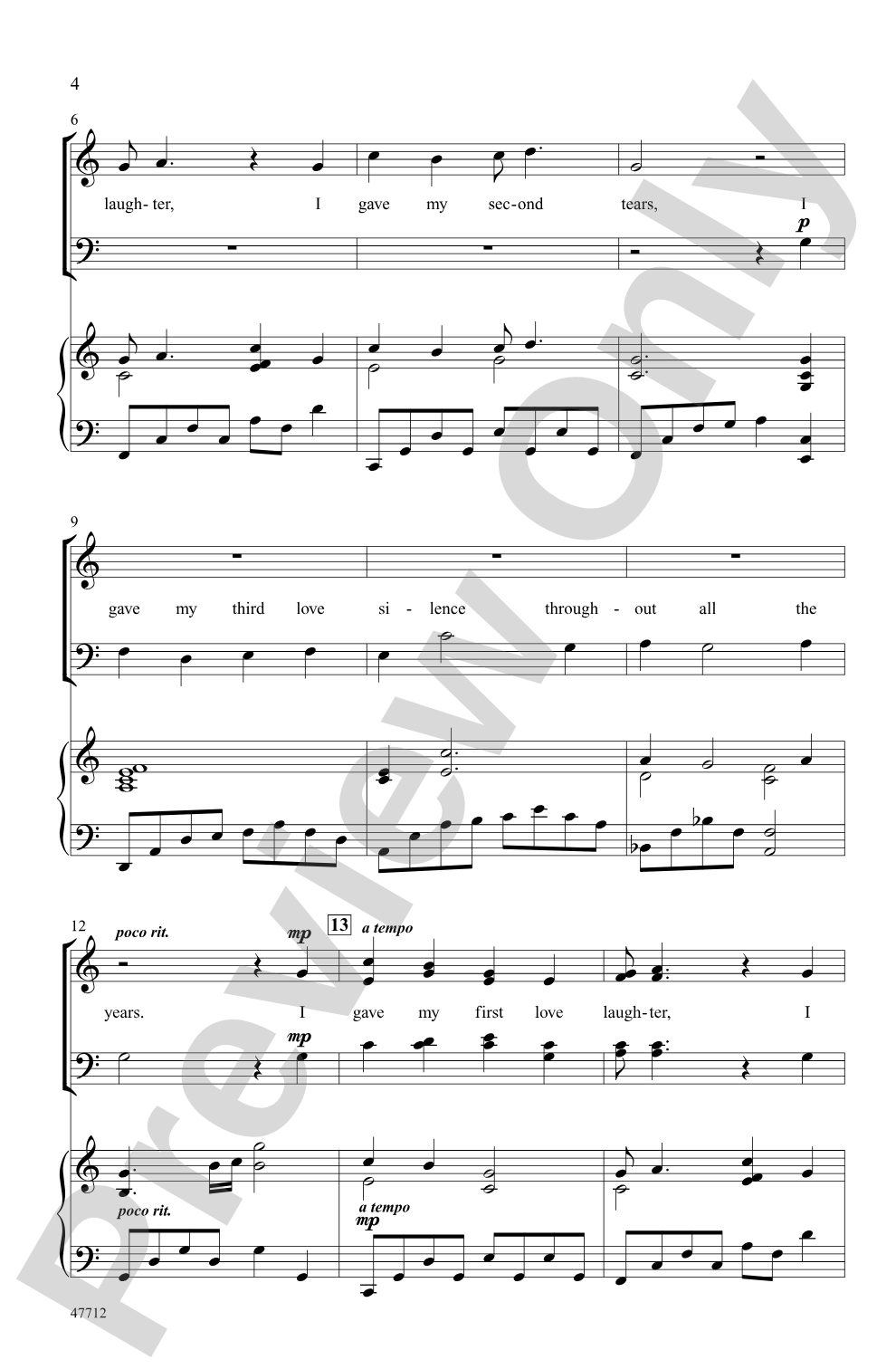 Gifts: SATB Choral Octavo