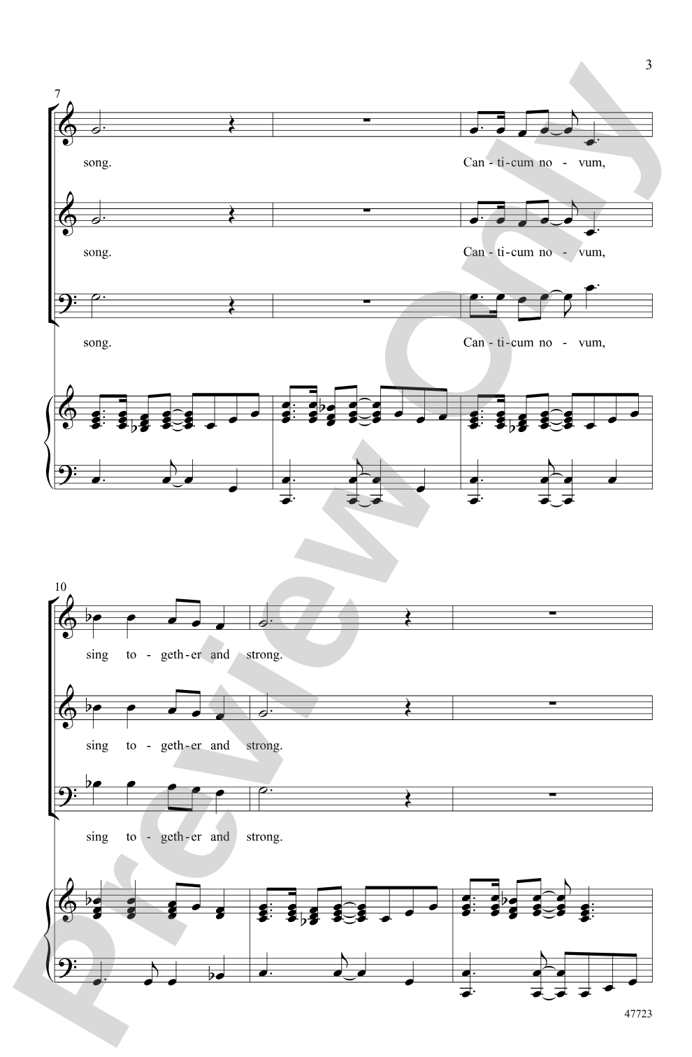 Canticum Novum: 3-Part Mixed Choral Octavo