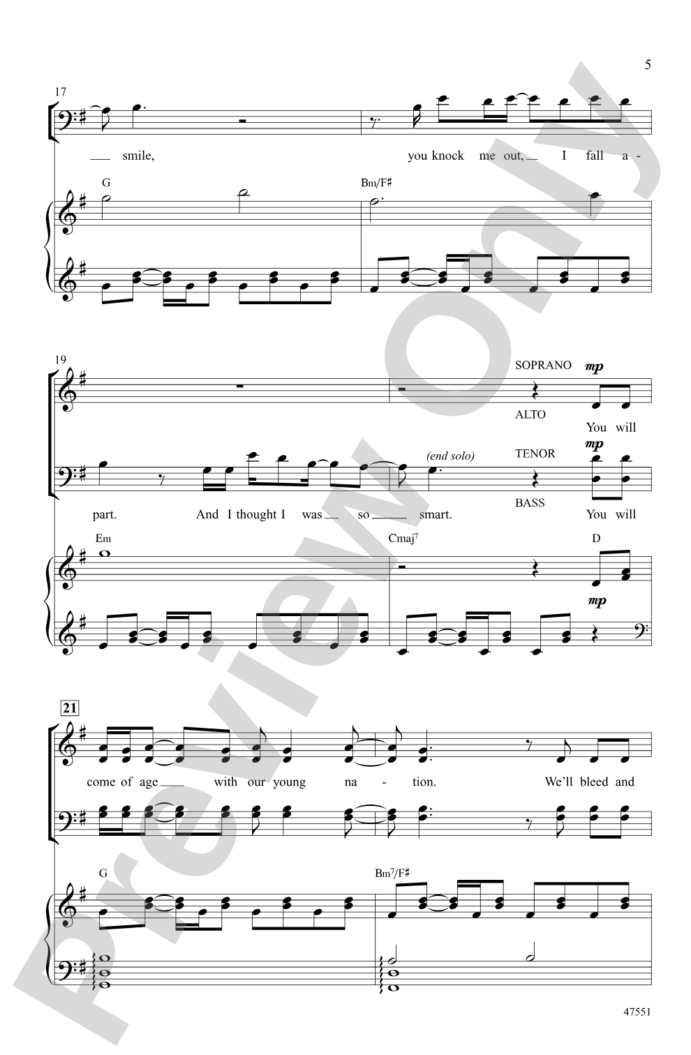 Dear Theodosia: SATB Choral Octavo