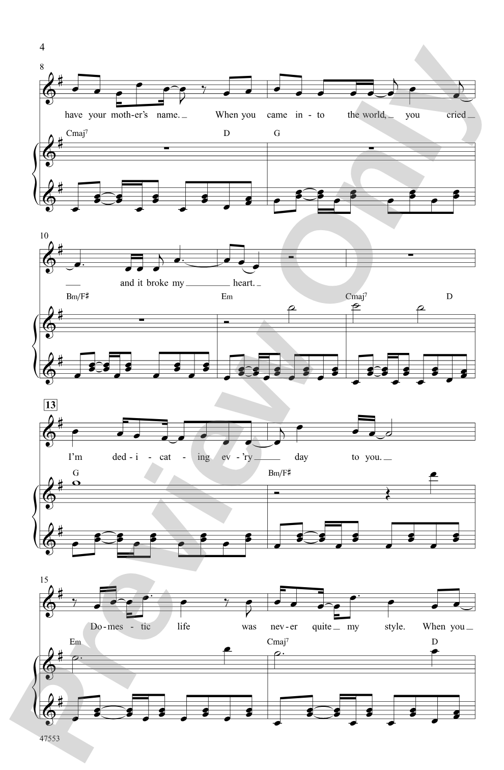 Dear Theodosia: SSA Choral Octavo