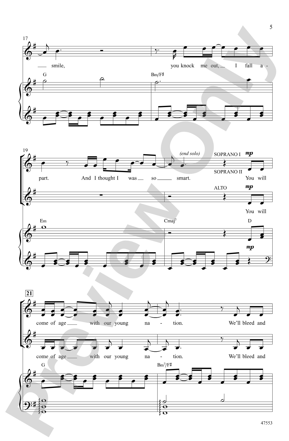 Dear Theodosia: SSA Choral Octavo