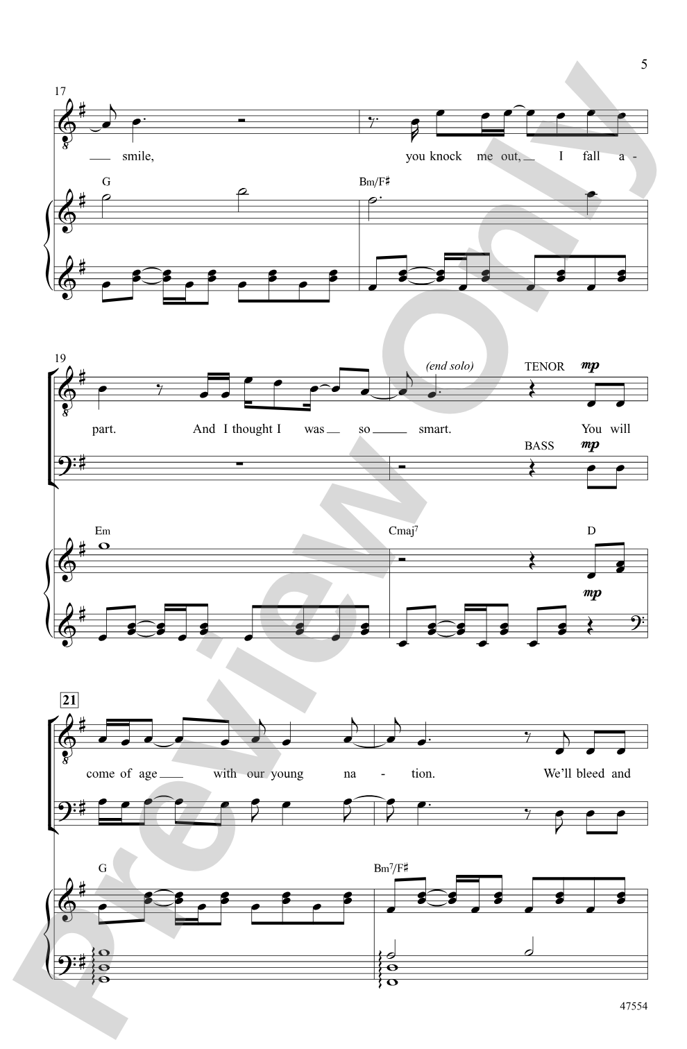 Dear Theodosia: TB Choral Octavo