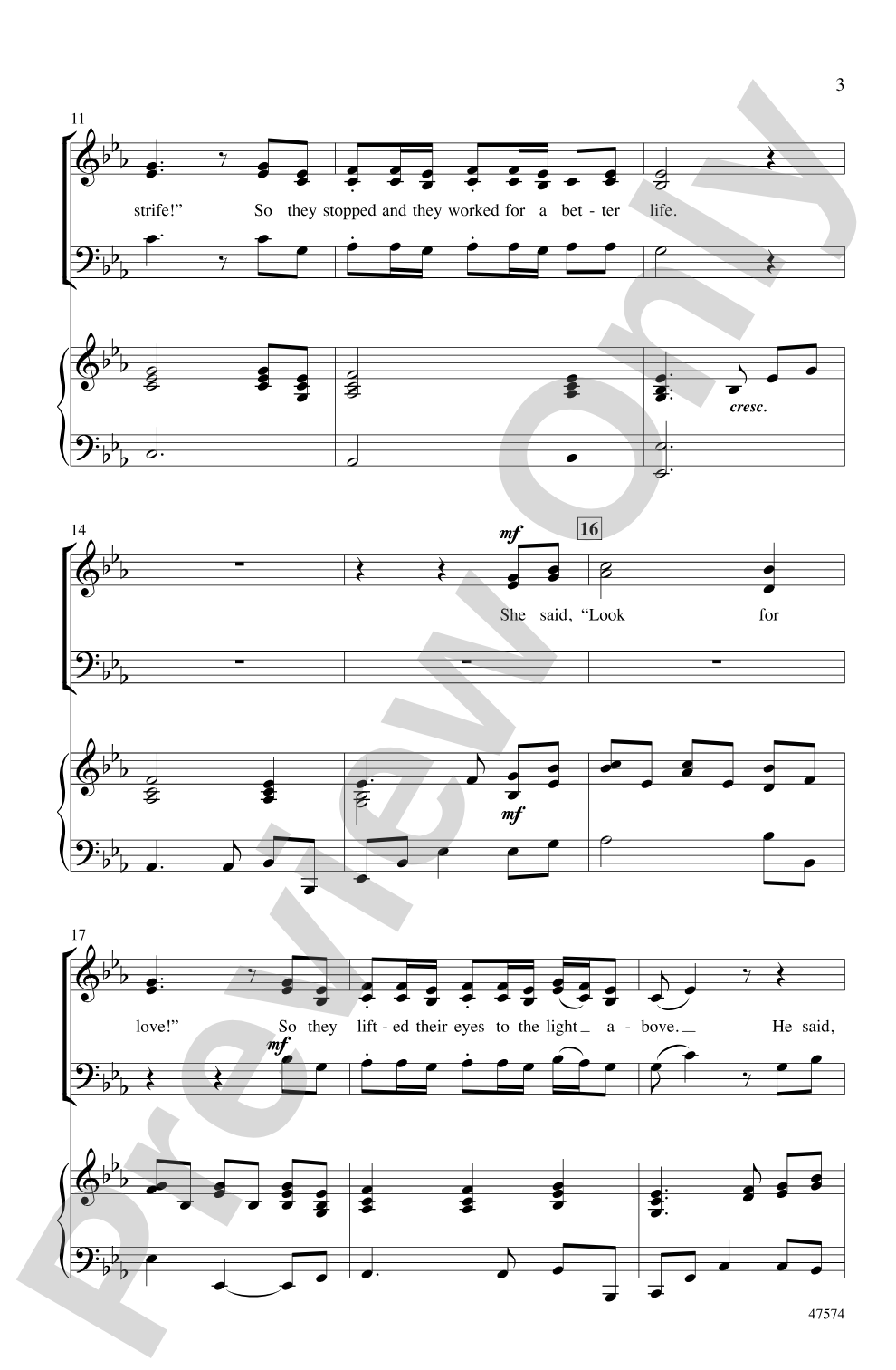 Parable: SAB Choral Octavo