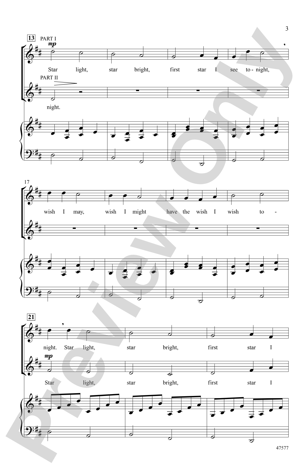 Star Canon: 2-Part Choral Octavo