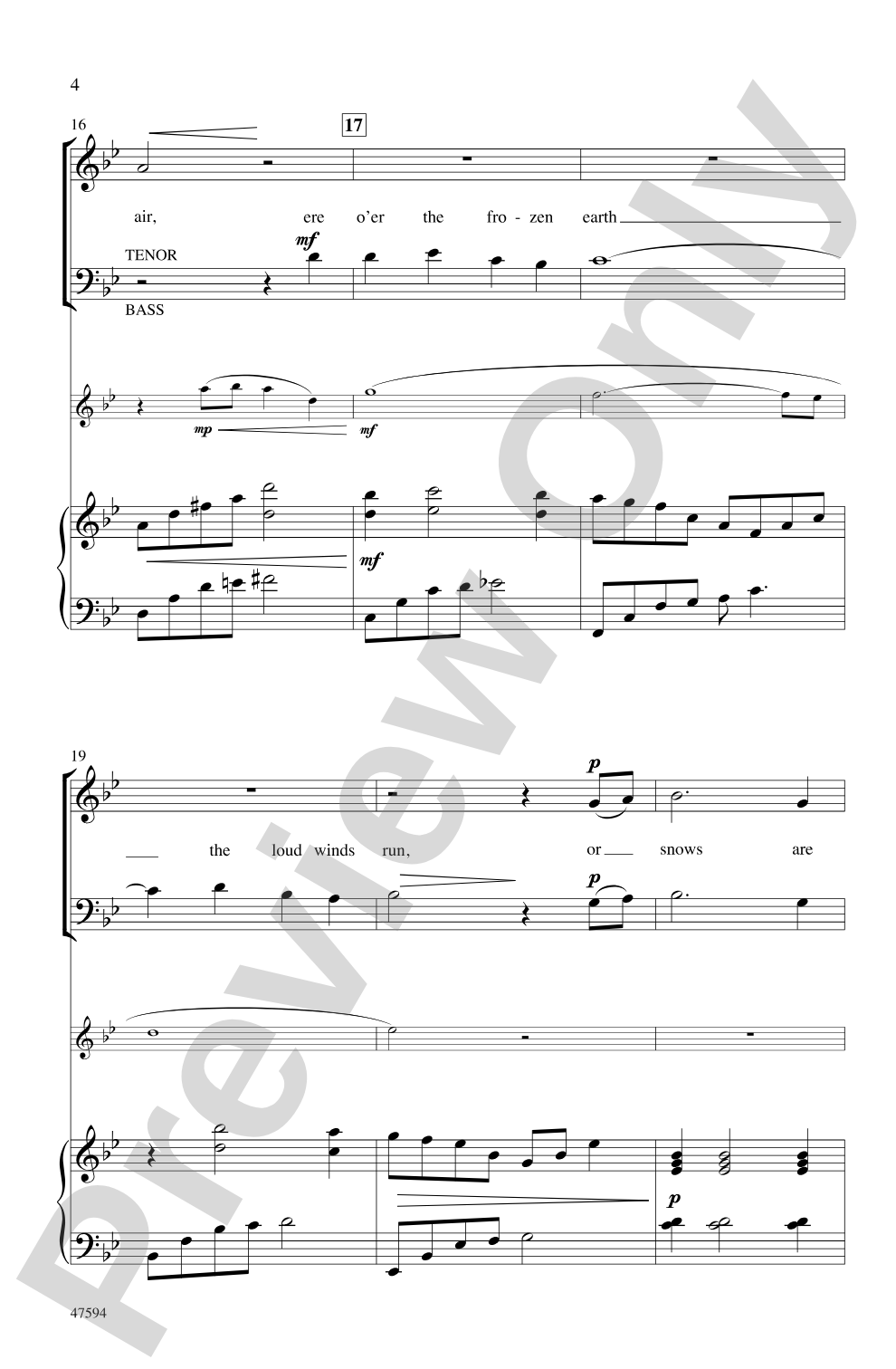 Winter Frost: SATB Choral Octavo