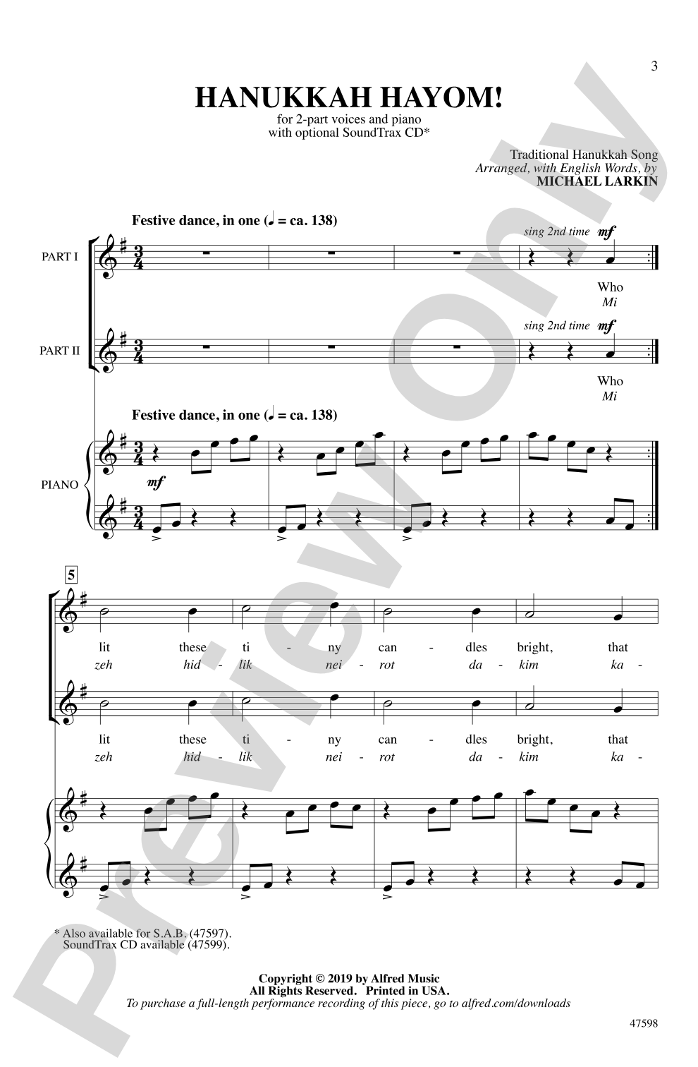 Hanukkah Hayom!: 2-Part Choral Octavo