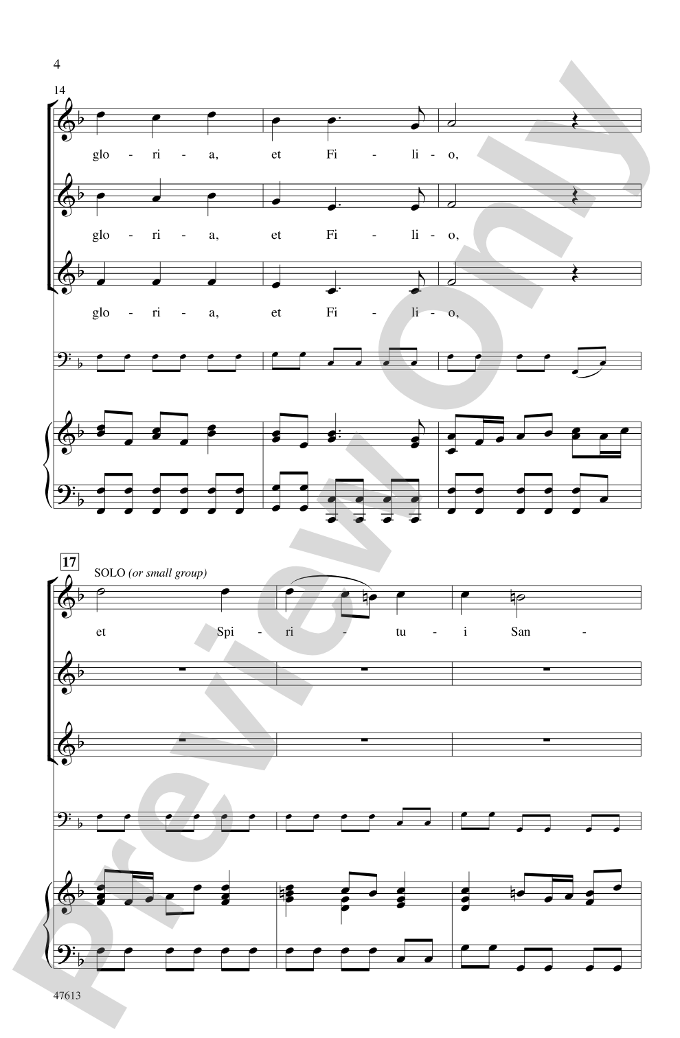 Gloria Patri et Filio: SSA Choral Octavo