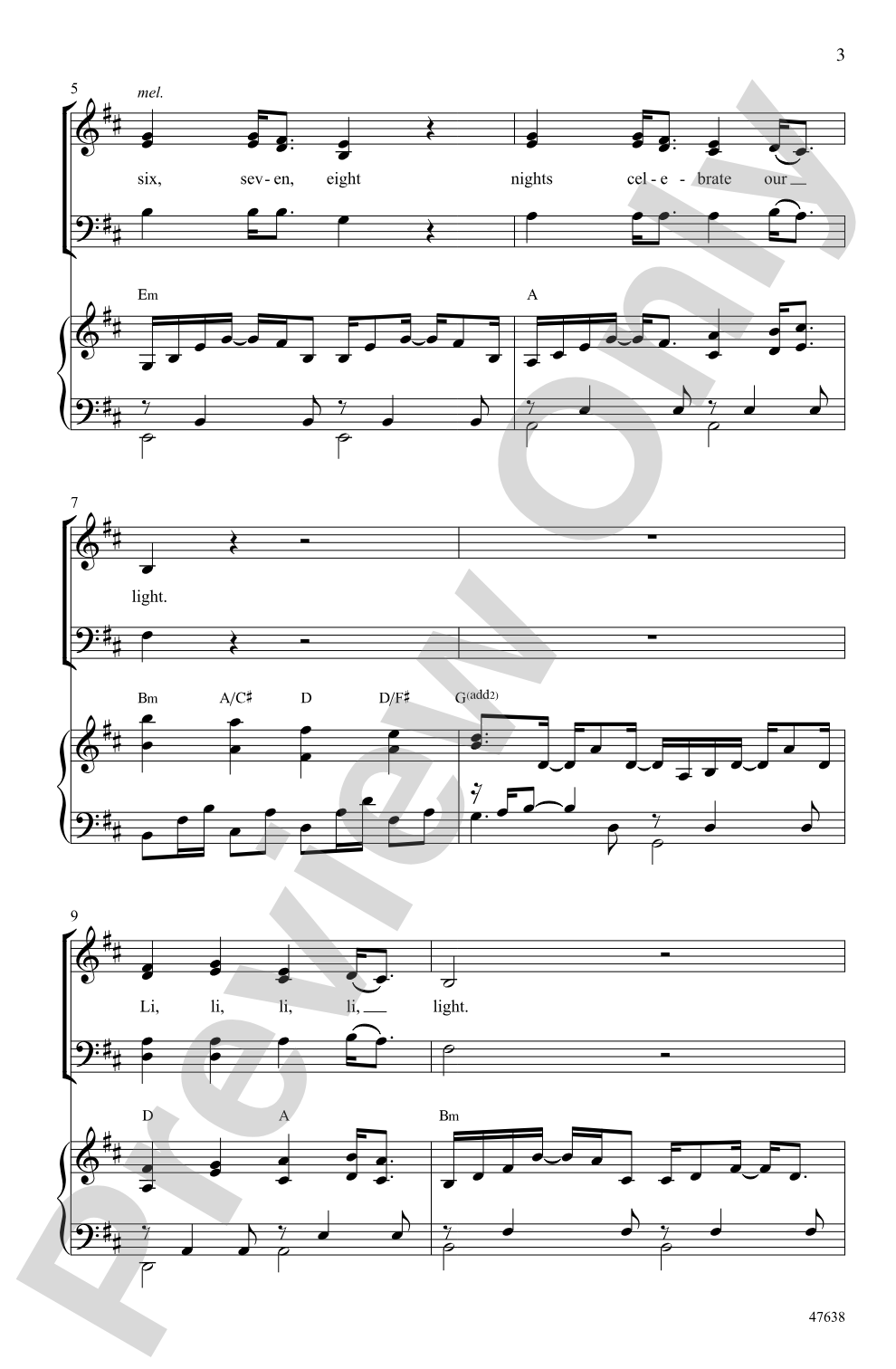 Light: SATB Choral Octavo