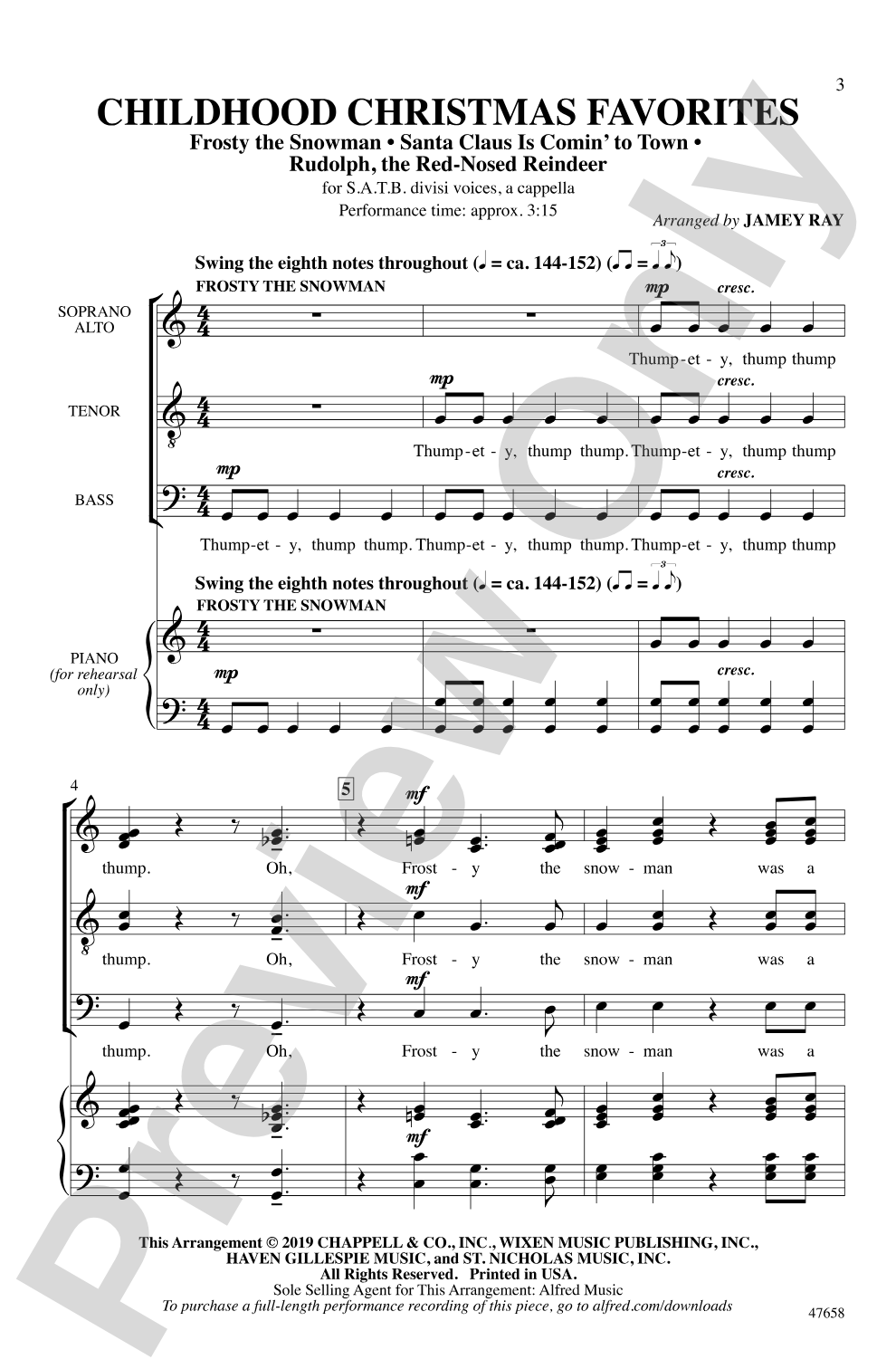 Childhood Christmas Favorites: SATB divisi, <I>a cappella</I> Choral Octavo