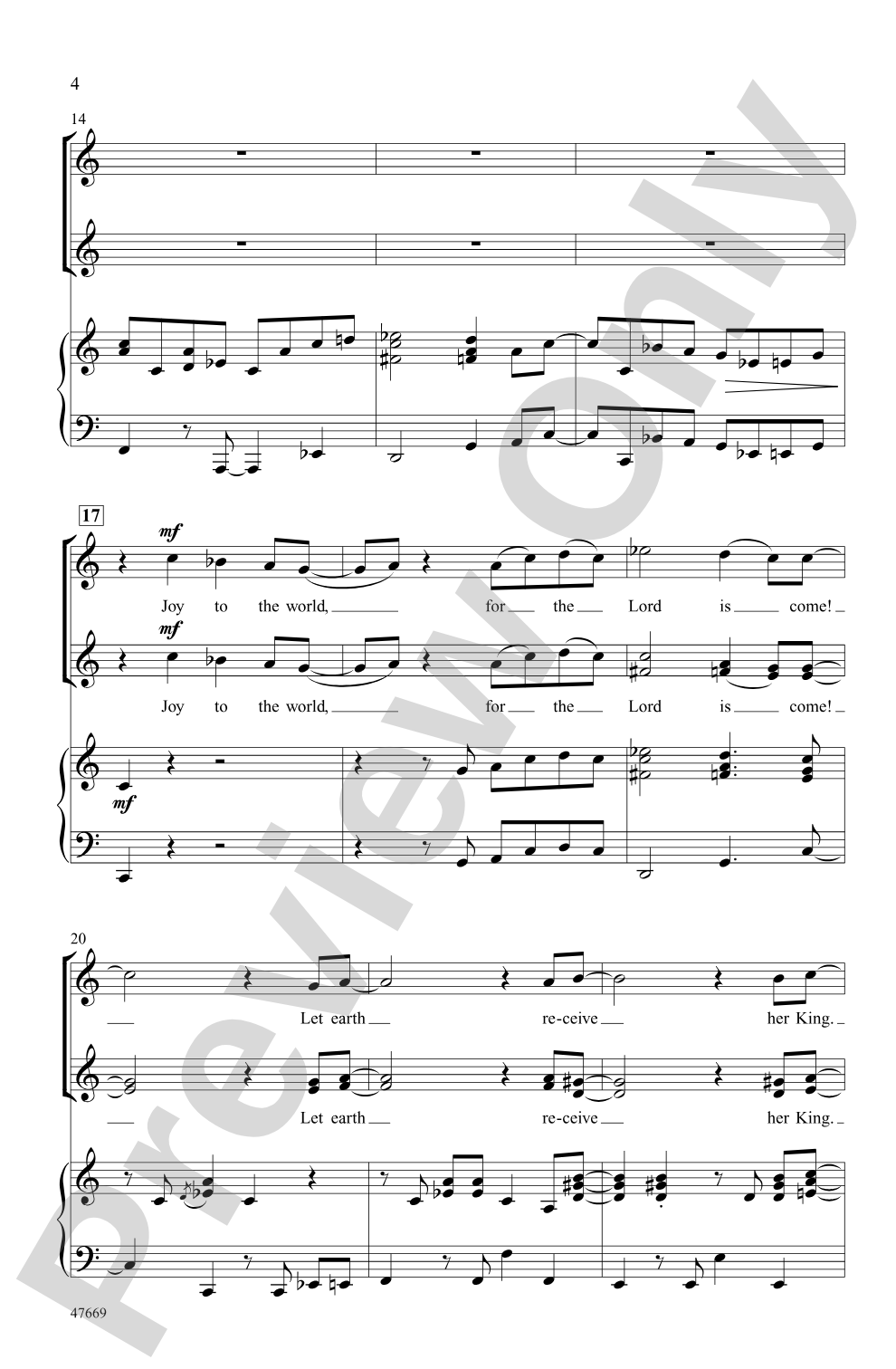 Joy to the World!: SSA Choral Octavo