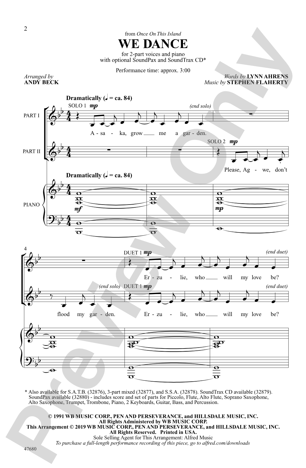 We Dance: 2-Part Choral Octavo