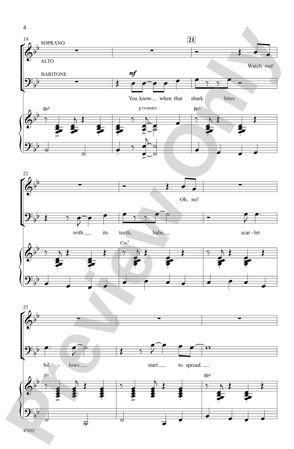 Mack the Knife: SAB Choral Octavo
