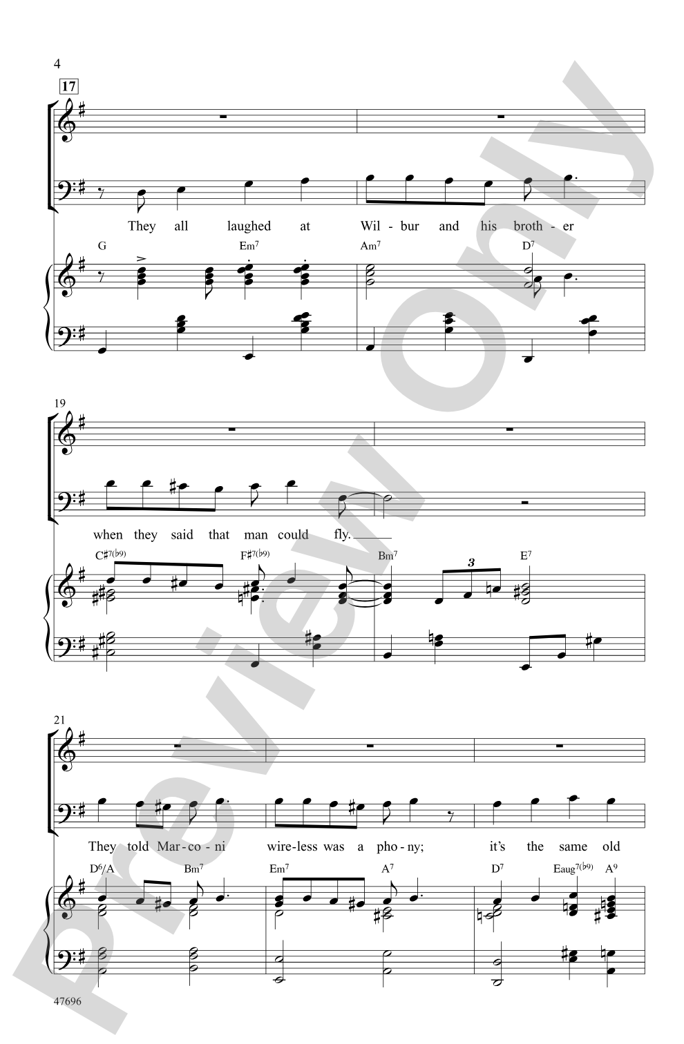 They All Laughed: SATB Choral Octavo