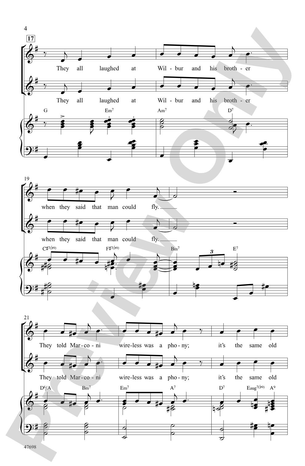 They All Laughed: SSA Choral Octavo