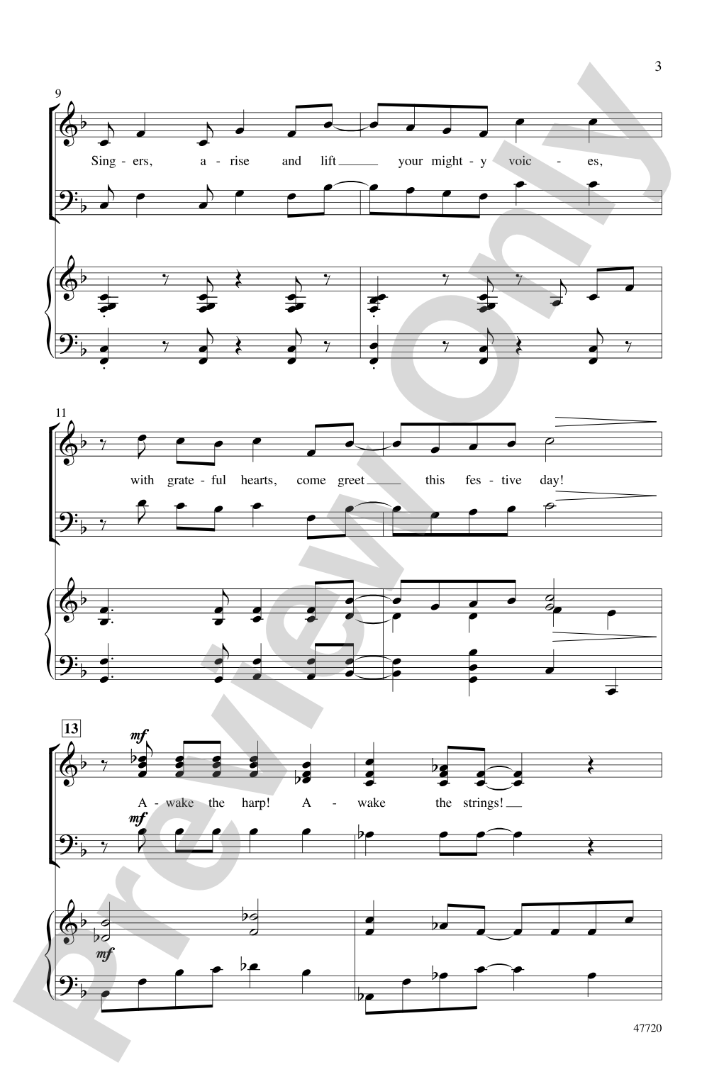 Singers, Arise!: SSAB Choral Octavo