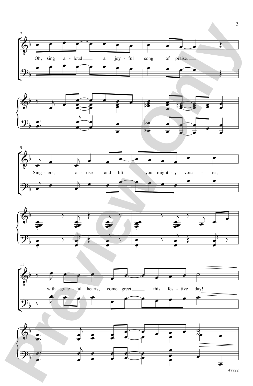 Singers, Arise!: T(T)BB Choral Octavo