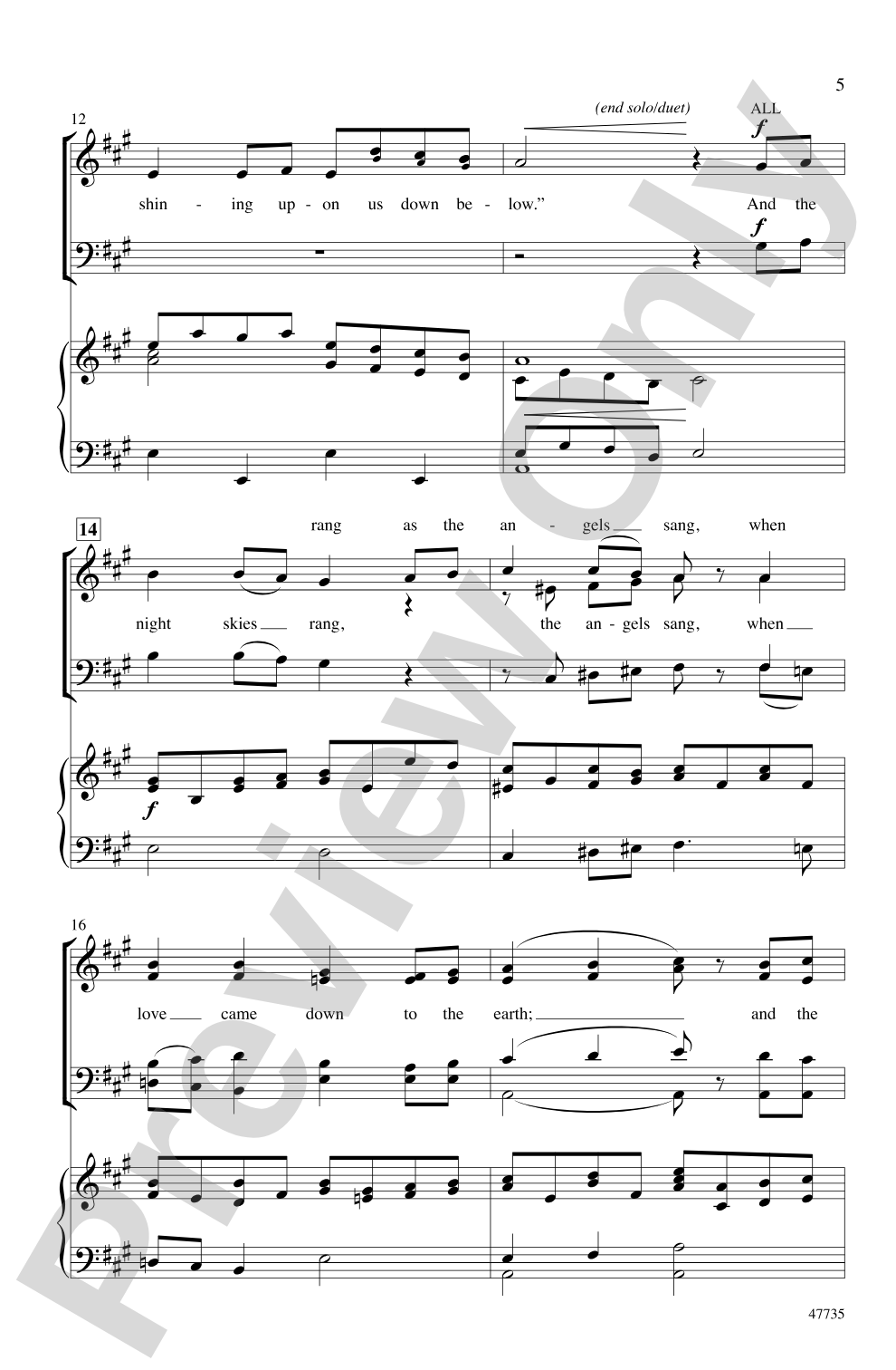 The Cat and the Mouse Carol: SATB Choral Octavo