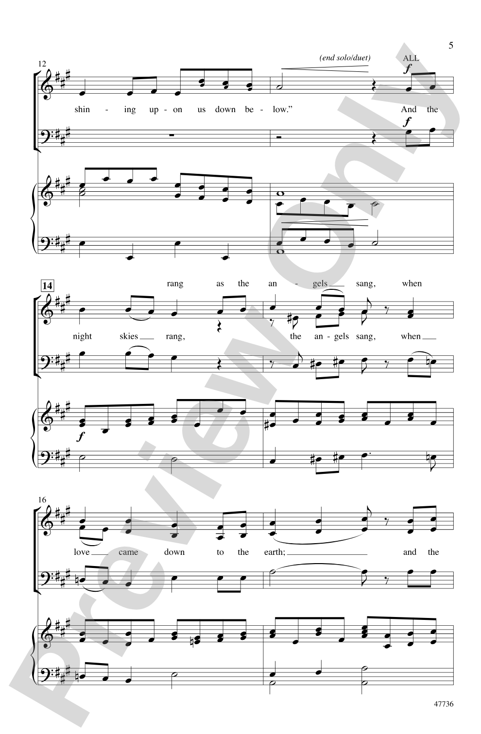 The Cat and the Mouse Carol: SAB Choral Octavo