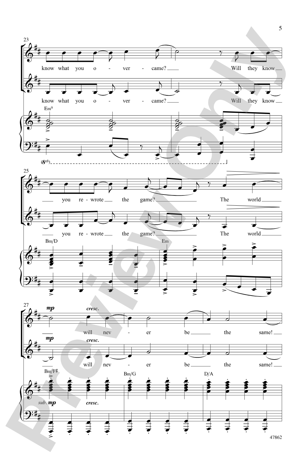 Hamilton Highlights: 2-Part Choral Octavo