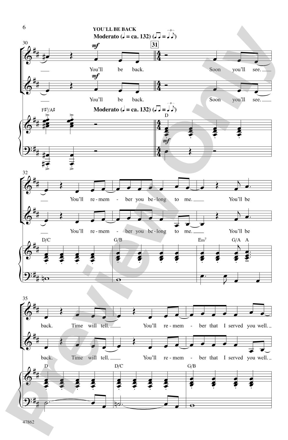 Hamilton Highlights: 2-Part Choral Octavo