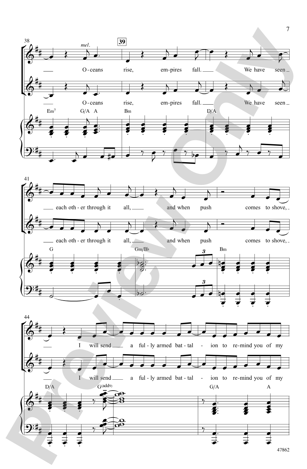 Hamilton Highlights: 2-Part Choral Octavo